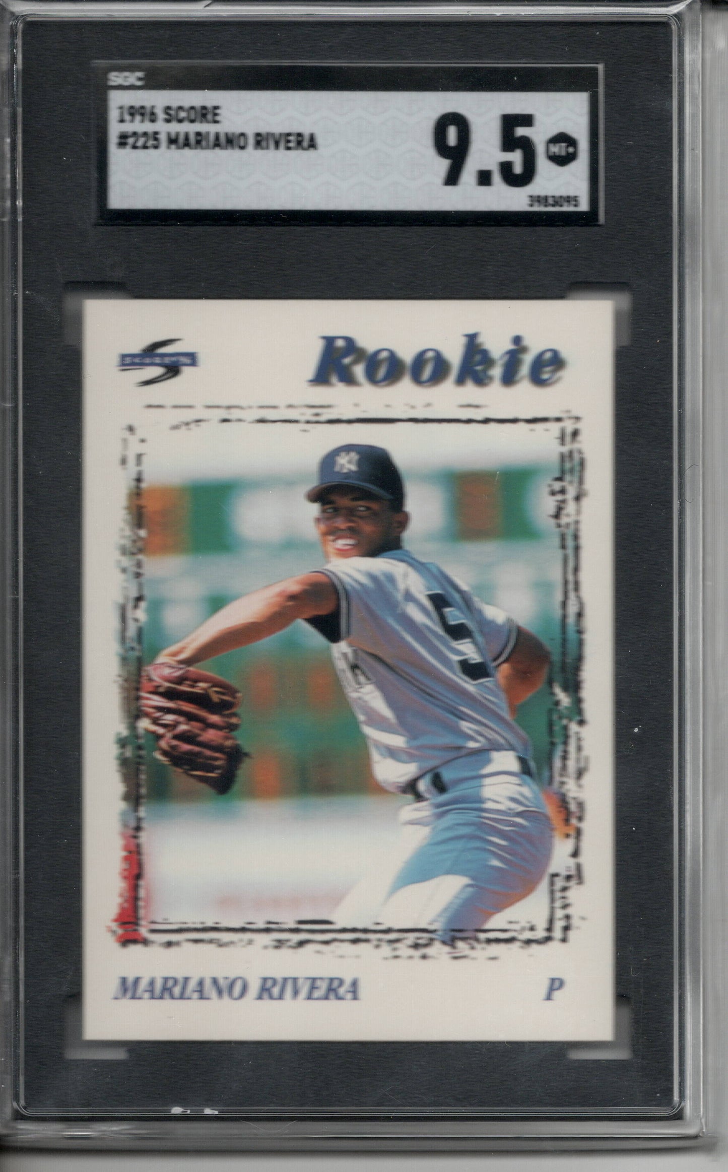 1996 Score #226 Mariano Rivera Yankees HOF Graded SGC 9.5 MT+