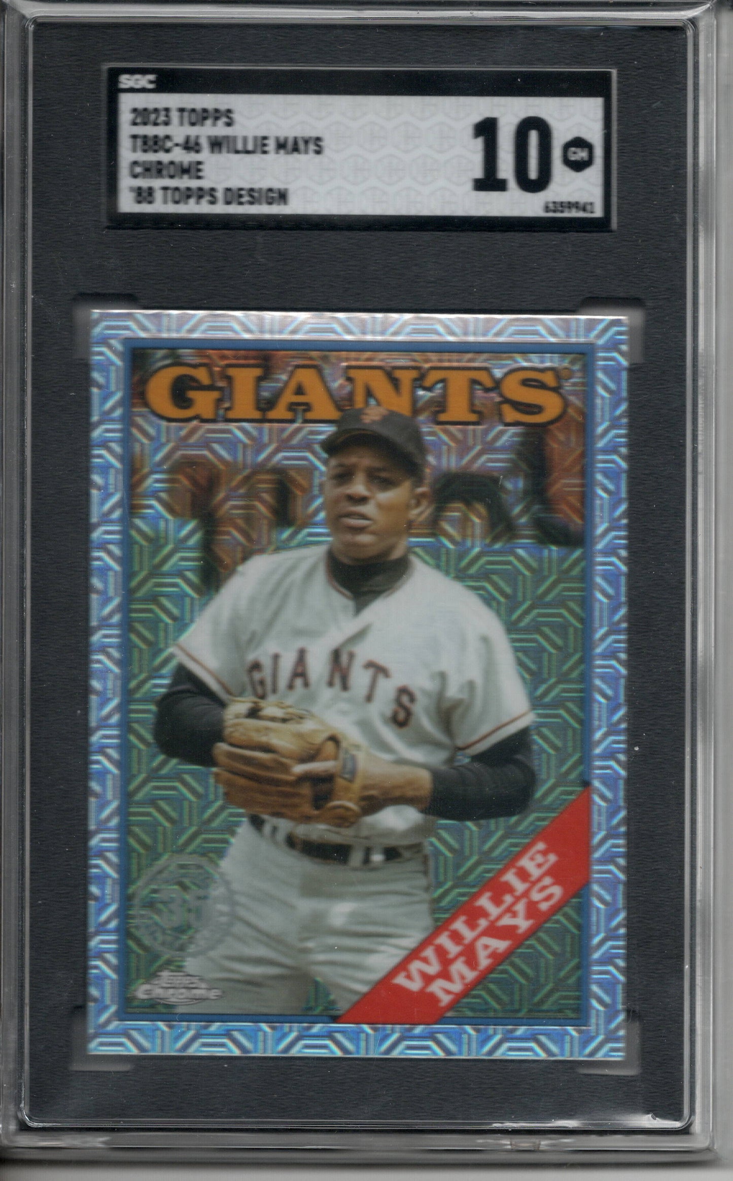2023 Topps Chrome Refractor '88 Design Willie Mays #T88C-46 PSA 10
