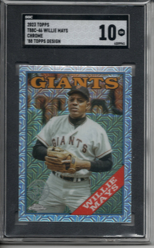 2023 Topps Chrome Refractor '88 Design Willie Mays #T88C-46 PSA 10
